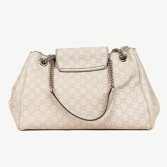 Gucci Medium Emily Off-White Guccissima Leather Shoulder Bag - Picture 4 of 13